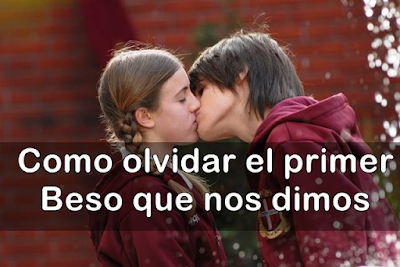 imagenes con frases de beso