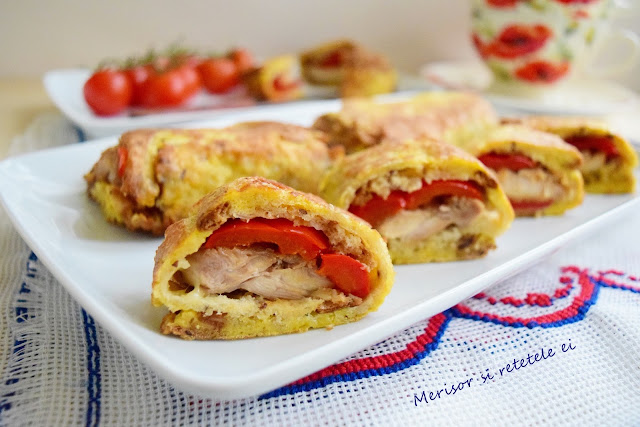 Articole culinare : Rulouri aperitiv, cu paine fara gluten