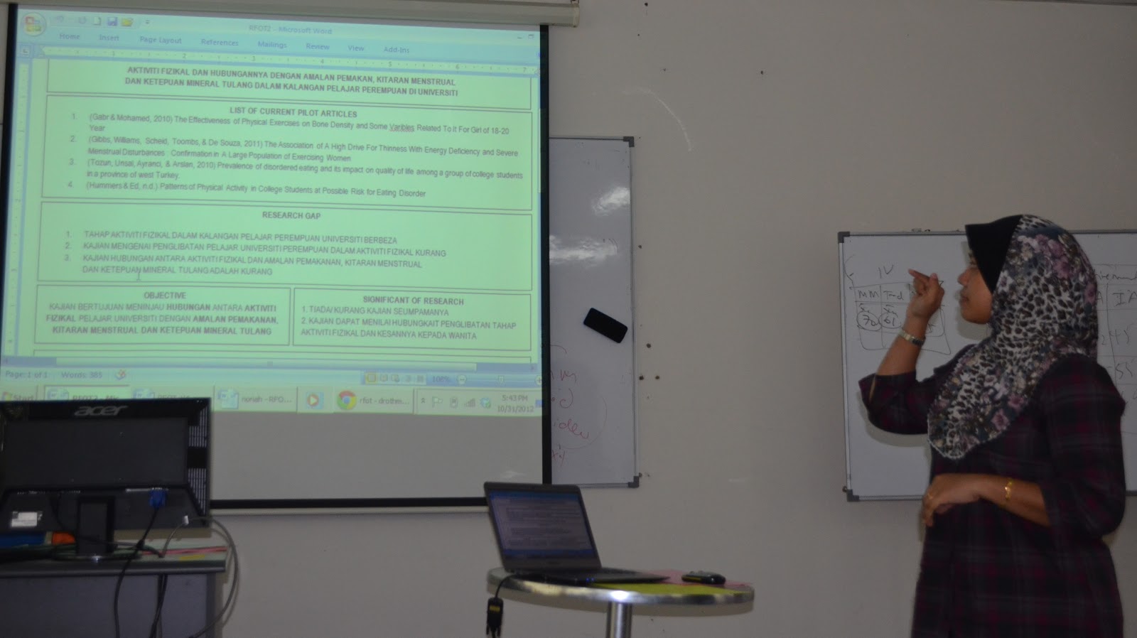 .: Tajuk 402: Pembentangan RFOT dan contoh RFOT