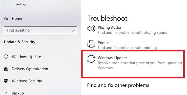 Windows Update-probleemoplosser