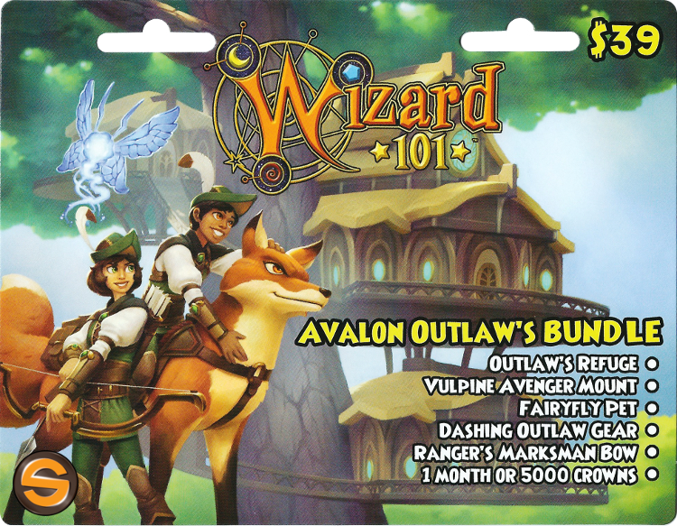 Wizard101 Avalon Outlaw's Bundle. youtube. twitter. facebook. 
