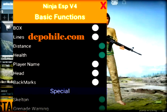 Pubg Mobile Ninja v4 ESP Menu Hilesi Rootsuz Apk 2021