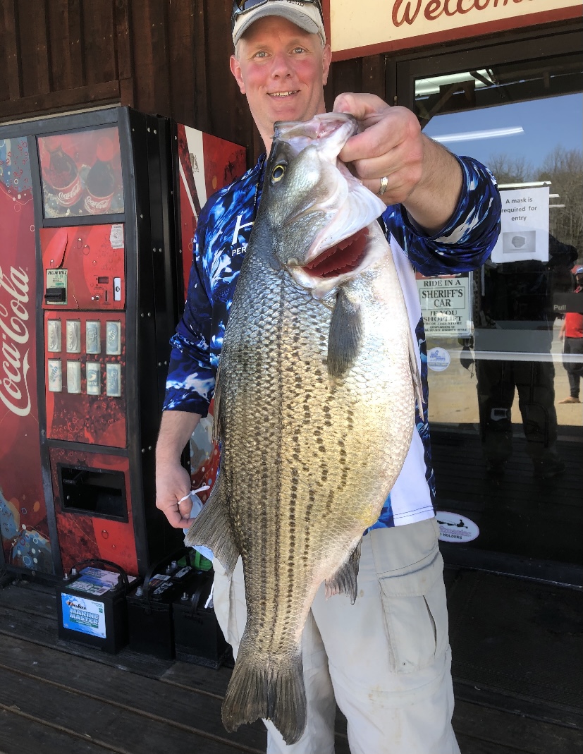 Striper Report Lake Anna Cold Front Stripers 4/3 Jim Hemby Guide