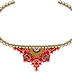 Jwellery neck design textile print 5068