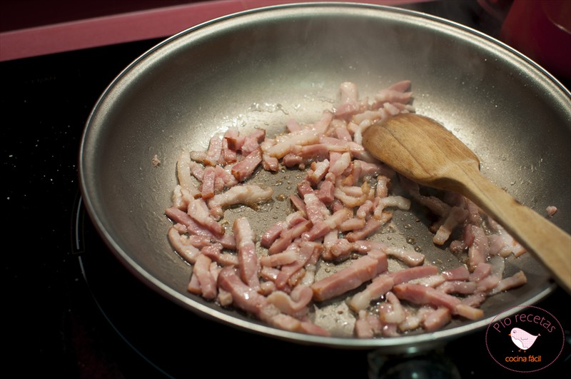 bacon para spaguetti carbonara