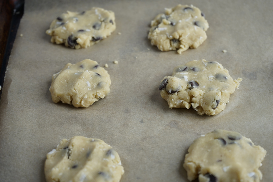 Cookie Dough on Cookie Sheet