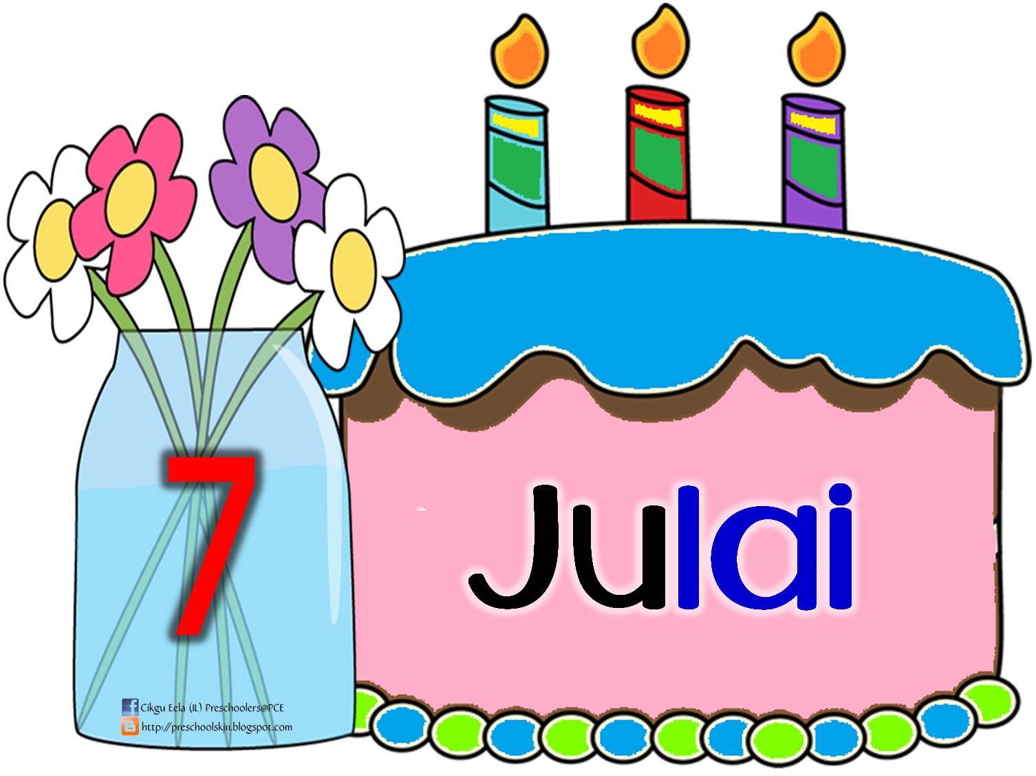 CIKGU EELA (IL) PRESCHOOLERS @ PCE: Nama-nama Bulan
