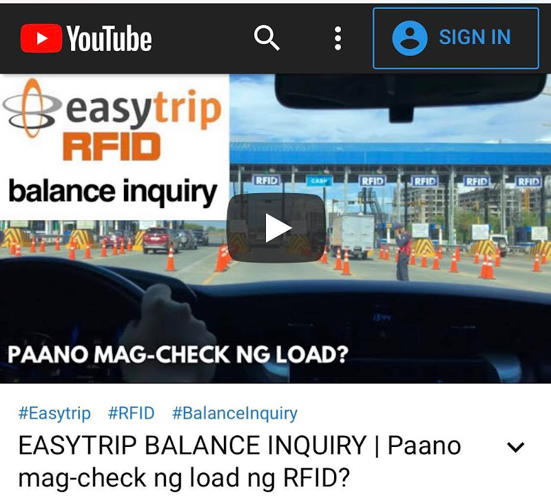 2023 HOW TO CHECK RFID BALANCE? Easytrip & Autosweep Balance Inquiry