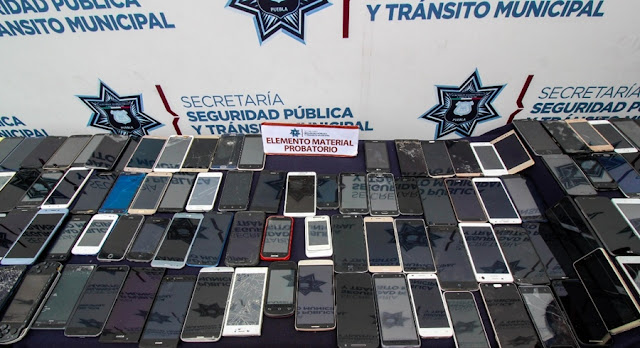 Decomisa SSPTM más de 140 celulares robados en el Centro Histórico