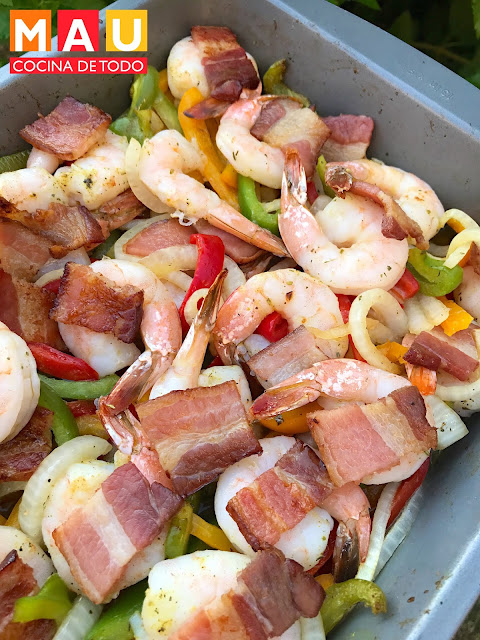 mau cocina de todo receta fajitas de camaron al horno