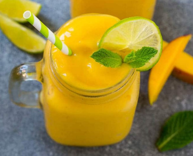 Mango Lime Smoothie #drinks #smoothies