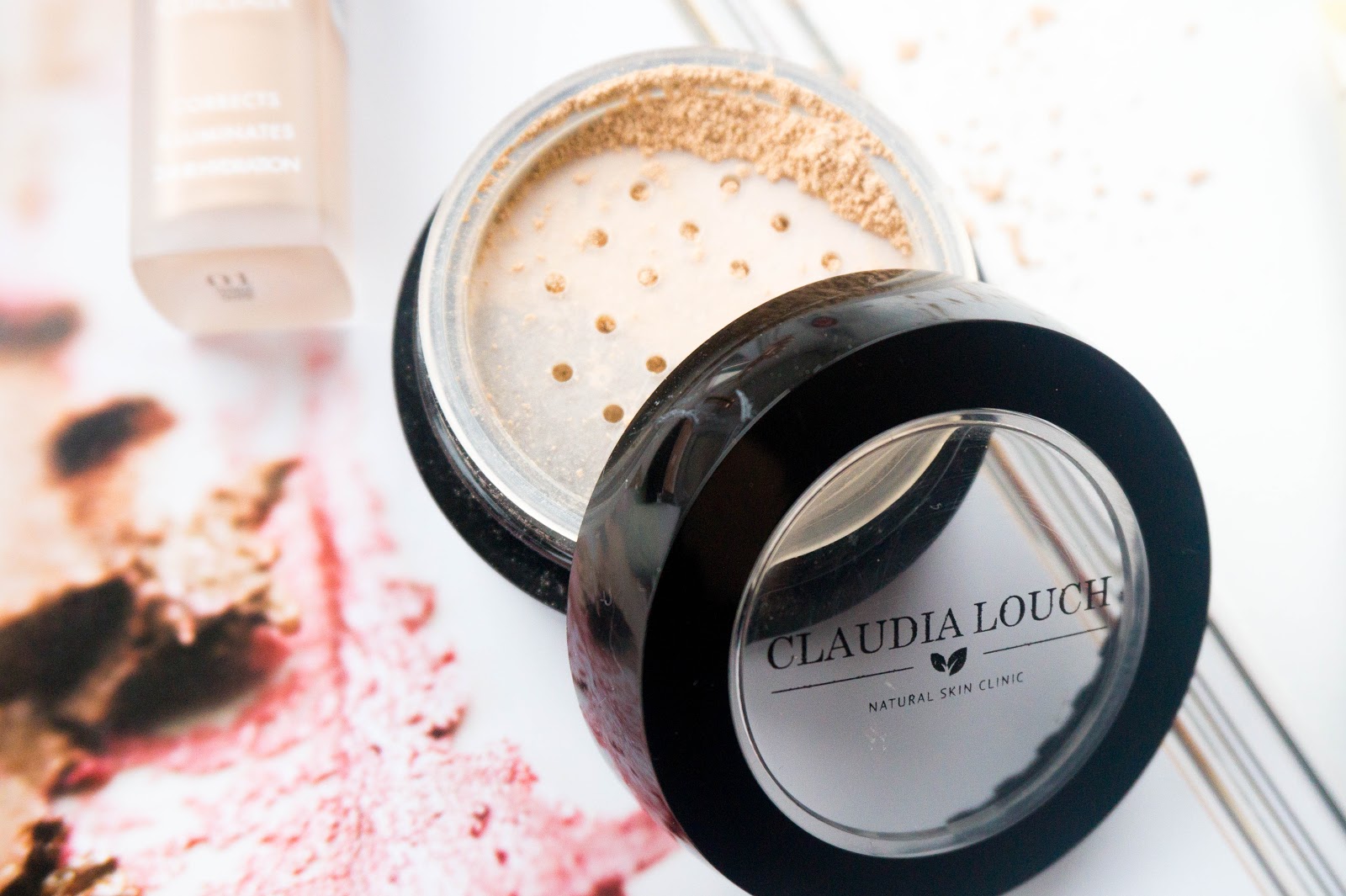 A Super Natural Spring Makeup Edit A Super Natural Spring Makeup Edit, Guerlain La Petit Robe Noir Lipstick, Claudia Louch Mineral Loose Powder