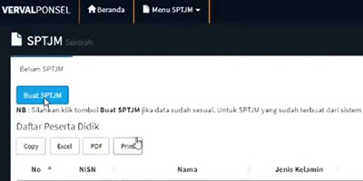 Mengunduh SPTJM Verval Ponsel Siswa/Guru