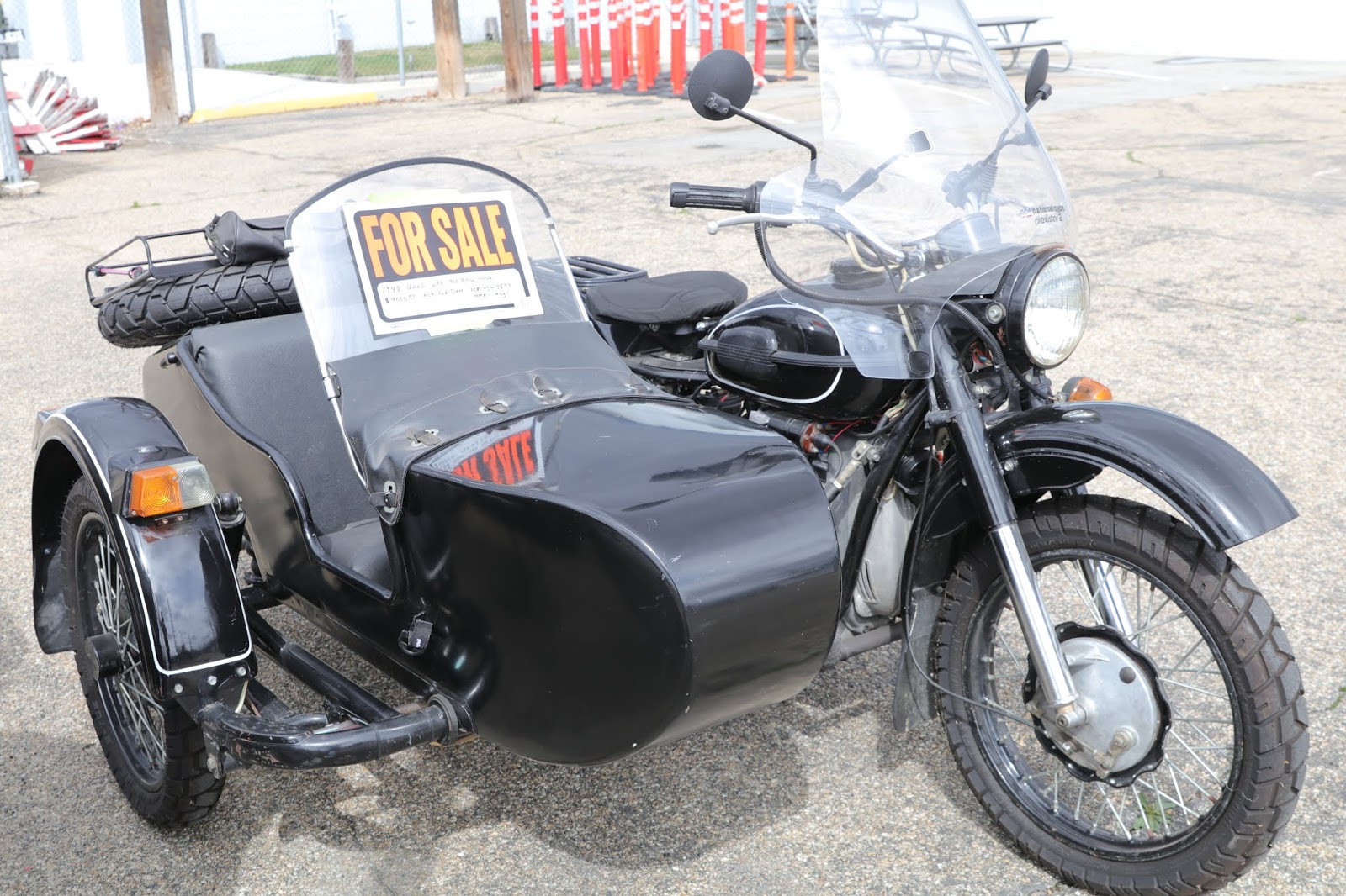 OldMotoDude 1948 Ural with sidecar for sale at the 2019 Idaho Vintage