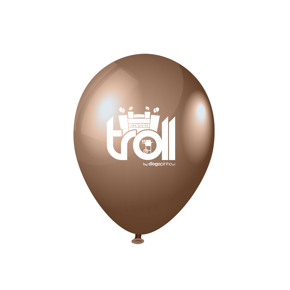 Balões látex castanho | Troll - Soluções para eventos