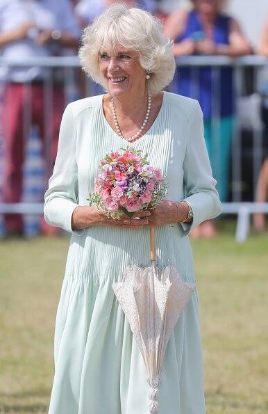 The Prince of Wales and the Duchess of Cornwall visited Sandringham Flower Show 2019 at Sandringham House