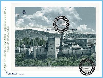 Filatelia - Conjuntos urbanos Patrimonio de la Humanidad. Granada - Sobre Primer día