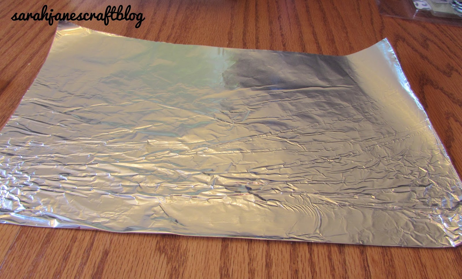 Sarah Jane's Craft Blog Embossing Aluminum Foil