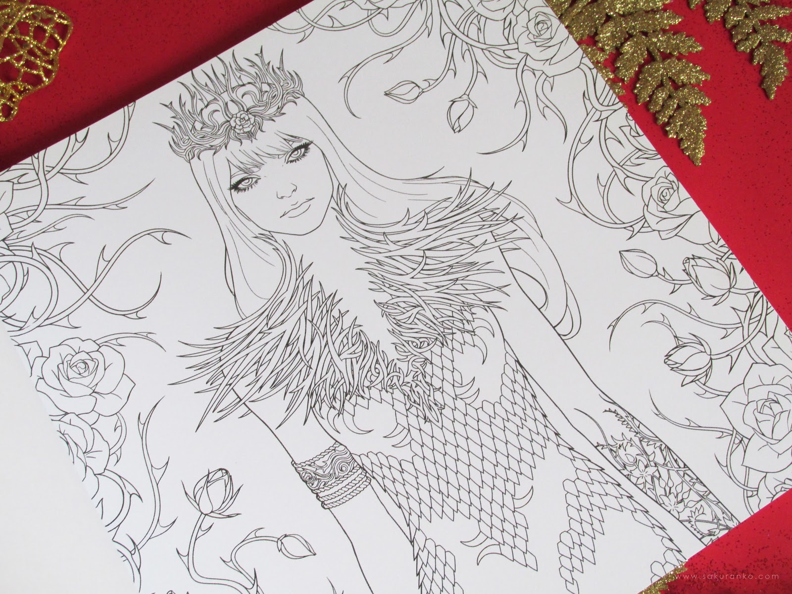 A court of thorns and roses coloring book - polish, but the pictures  inside and the cover are the same :)