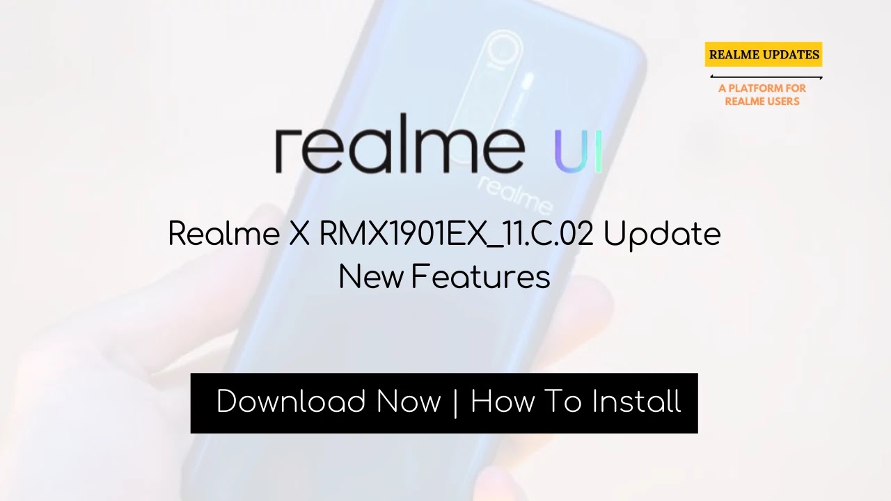 Realme XT March 2020 Security Patch Update Optimizes Game Audio & System Power Consumption [RMX1921EX_11_C.03]