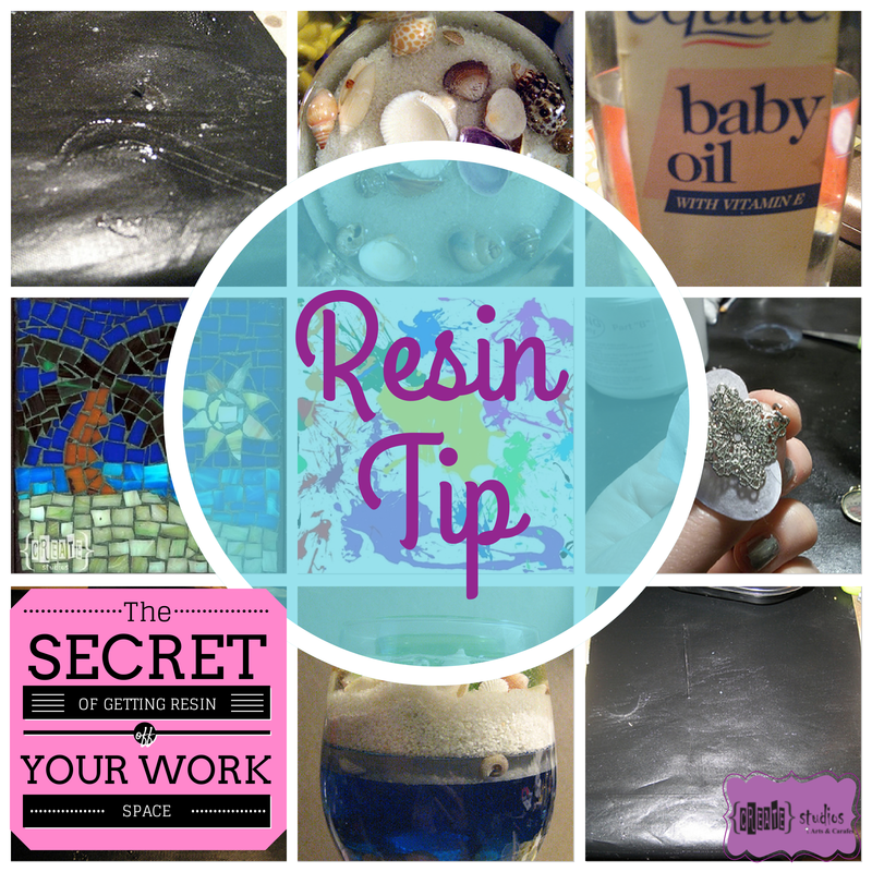 The Secret to Getting Resin OFF Your Work Space