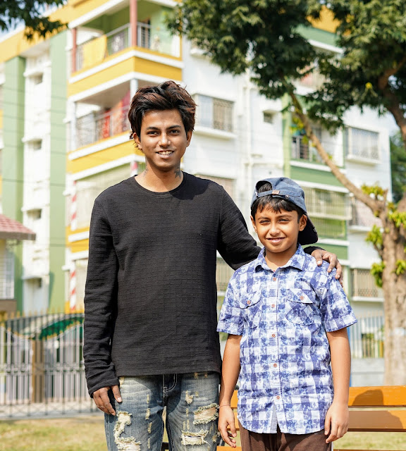 Sourajit Saha With Nephew 1