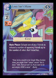My Little Pony Less Isn't More The Crystal Games CCG Card