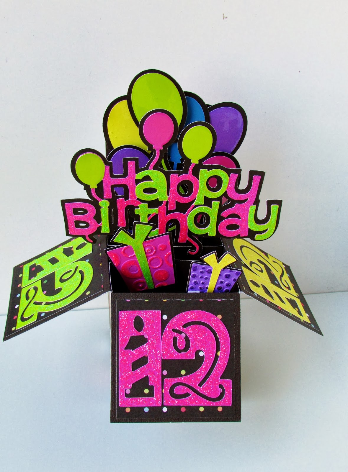 Carol's Creations Happy Birthday Pop Up Box Card