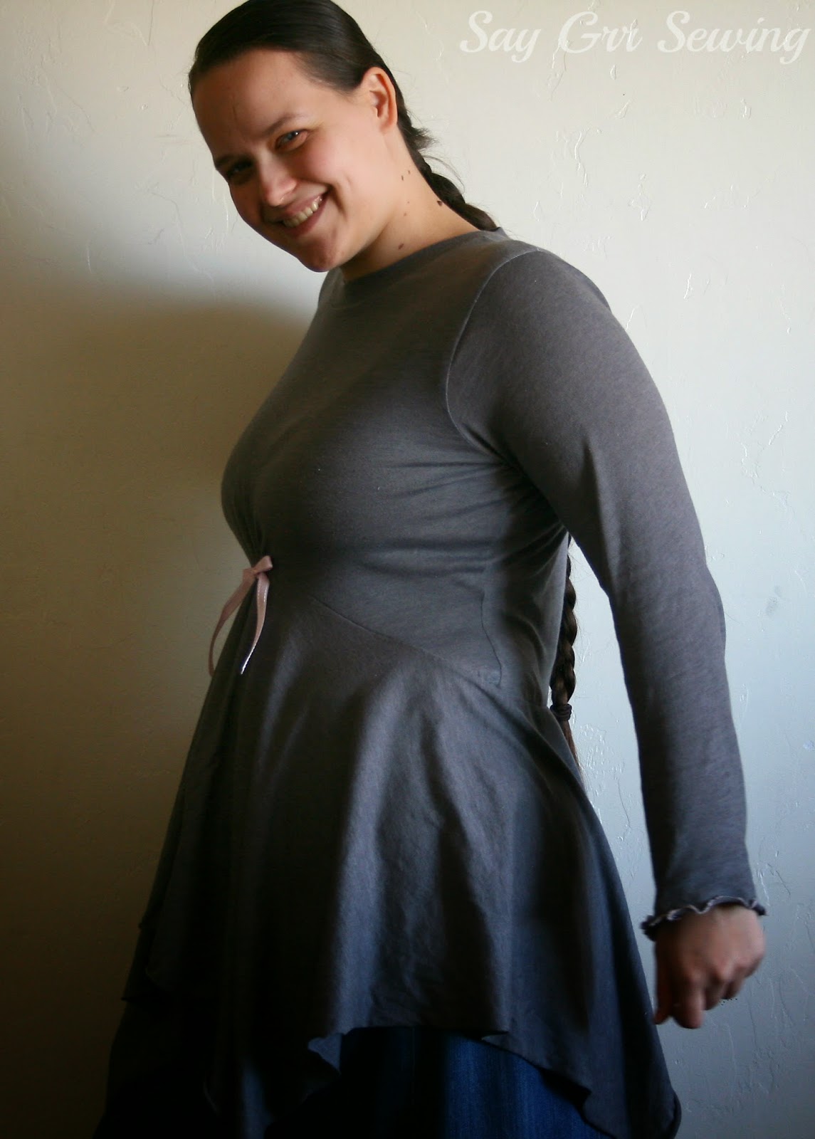 Say Grr Sewing HandkerchiefHem Shirt