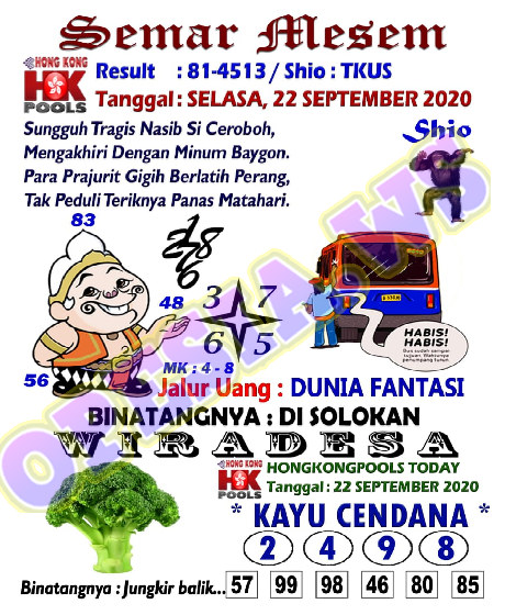 1 New Message Kode Syair Hongkong 22 September 2020 Forum Syair Togel Hongkong Singapura Sydney