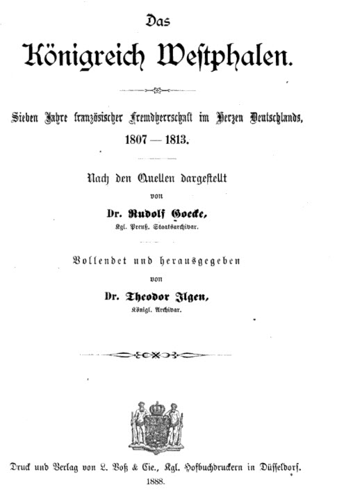 HessenKassel Military Das königreich Westphalen; sieben jahre