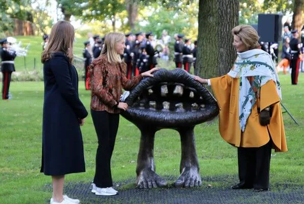 Princess Ingrid Alexandra wore Cathrine Hammel midi tulle skirt and Cathrine Hammel petit merino top. Queen Sonja