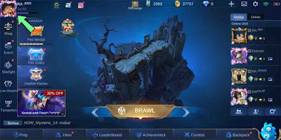 Cara mengganti akun ML mobile legends