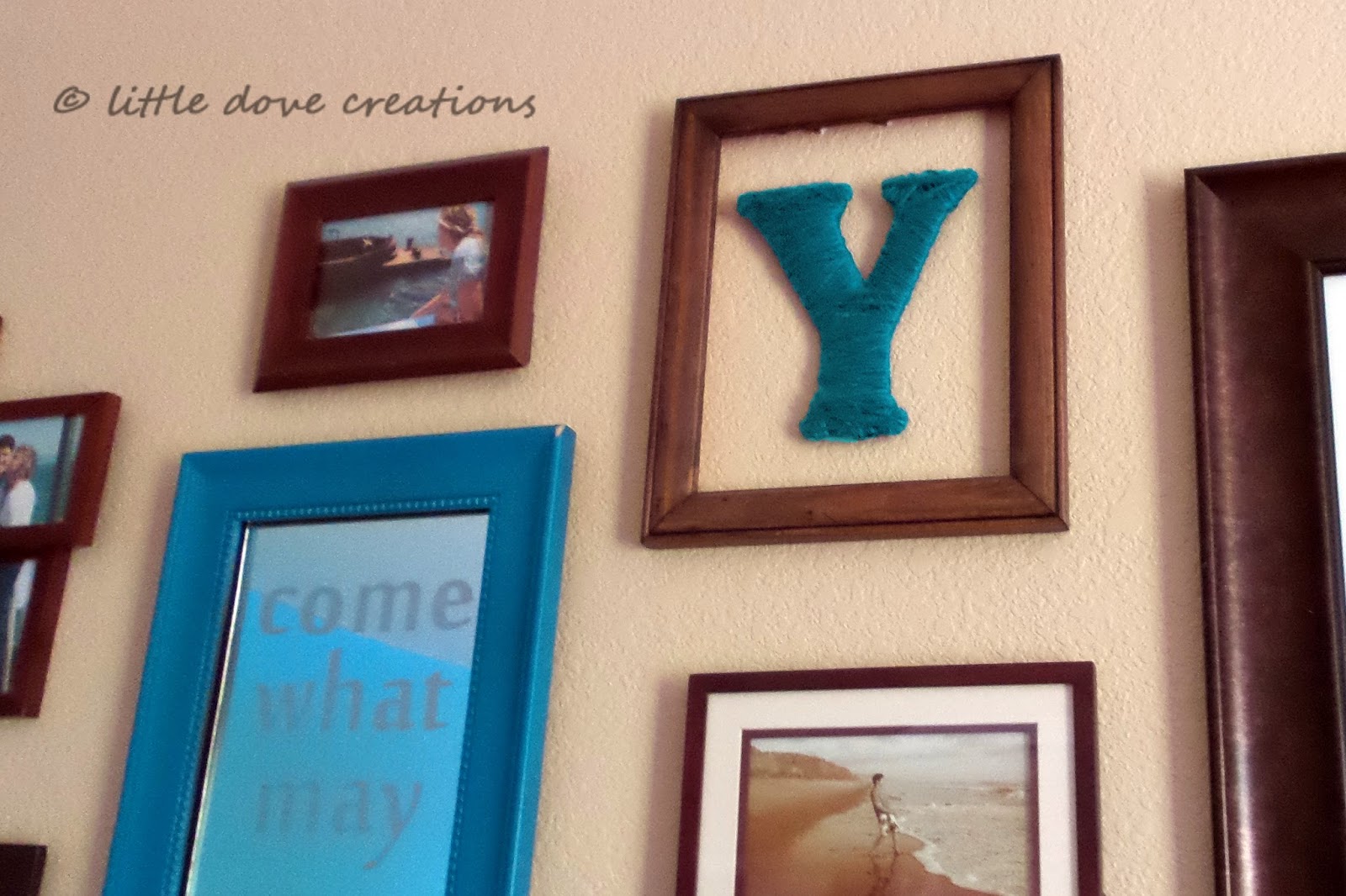 diy yarn wrapped letters