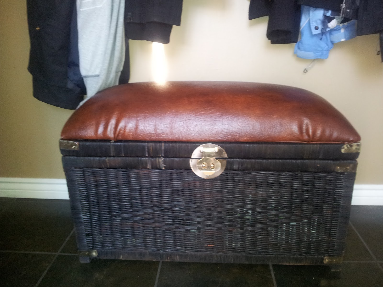 One Thing Leads to Another Wicker Chest Makeover