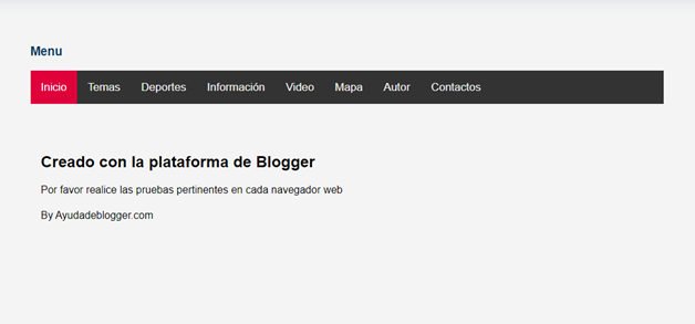 Aprender como crear un menú responsive en Blogger