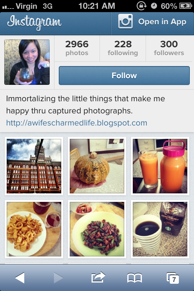 A Wife\u0026#39;s Charmed Life: Instagram Profiles On The Web