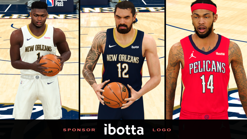 NBA 2K21 New Orleans Pelicans 2020-2021 Ibotta Sponsor Patches by Gaming_1TK - NBA 2K Updates ...