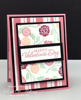 How to make a Valentine's Day Card using the Paper Blooms Designer Series Paper and Heart to Heart Stamp Set.  Click here to learn more!