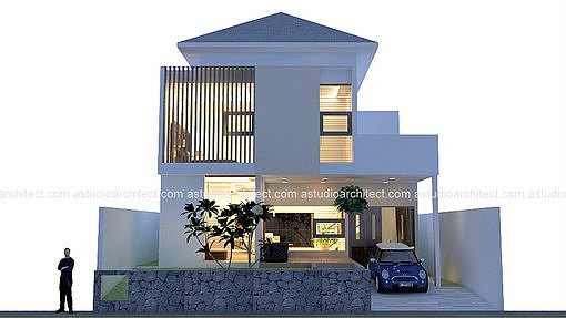 A Rumah Di Lahan 10 12 X 30 M2 Desain Siap Pakai Kode 001