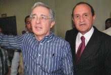 Luis Emerson Grajales U. con el expresidente Álvaro Uribe Vélez