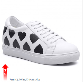 tenis 7 cm mais alto