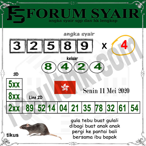 Syair Hk Senin 11 Mei 2020 Forum Syair Bd Togel Hk Syair Win