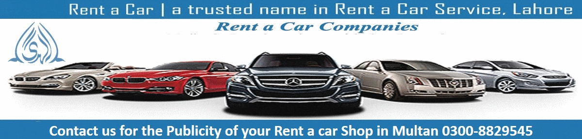 Contact us for the Publicity of your Rent a car Shop in Multan 0300-8829545