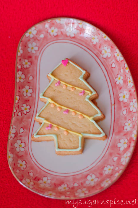 Christmas Tree Biscuit