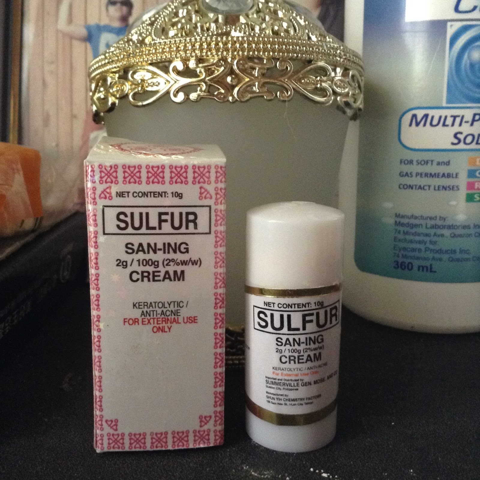 Proven and Effective Skin Whitening SANING Sulfur ANTI ACNE CREAM
