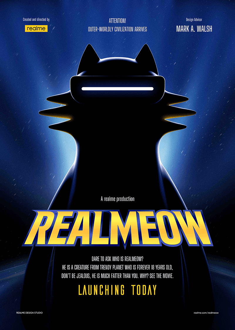 Poster to announce the arrival of REALMEOW