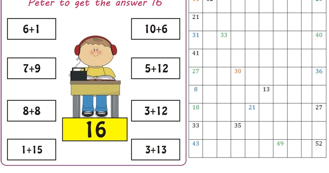 worksheets: Missing Numbers