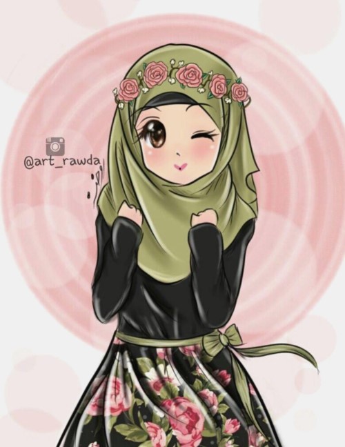 Gambar kartun muslimah dewasa terbaru