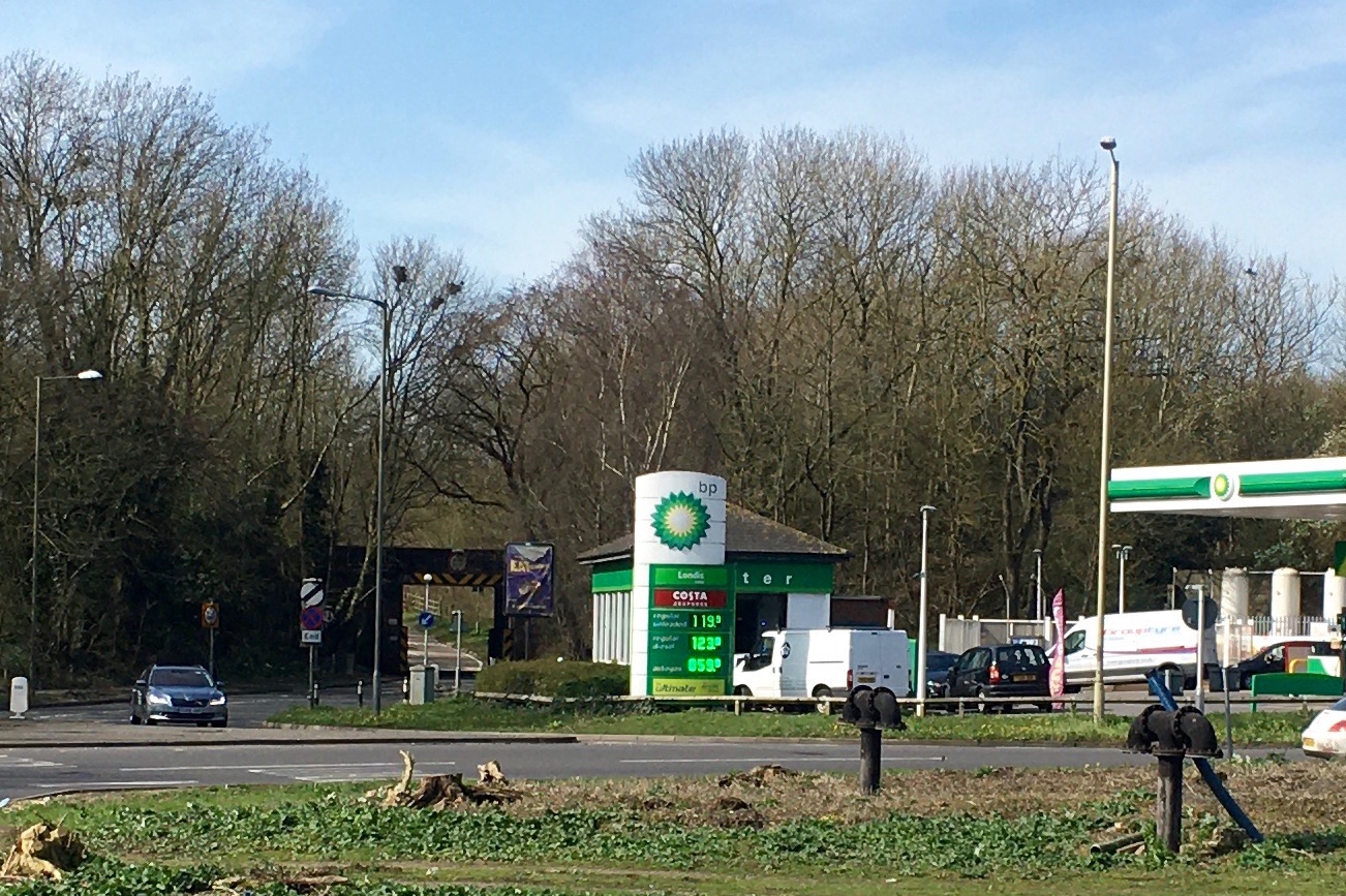 Brighton Bits At Patcham Roundabout then & now